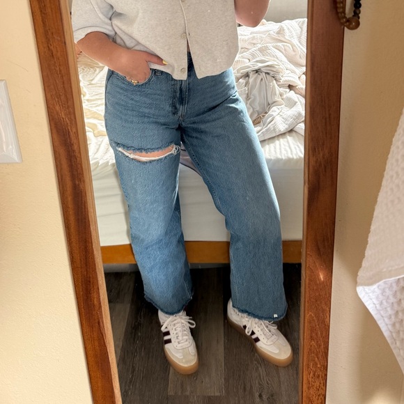 Abercrombie & Fitch Blue Flare Jeans - Picture 7 of 8